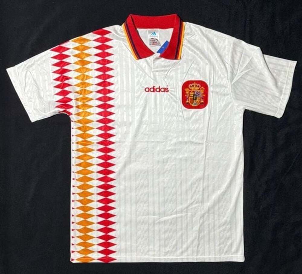 Vintage 1994-1996 Spain National Team Away Soccer Jersey Size XL